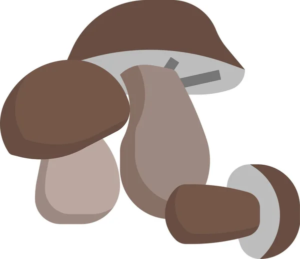 药用菌蘑菇图标 — 图库矢量图片