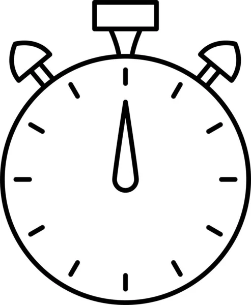 Stopwatch Timer Klok Pictogram — Stockvector