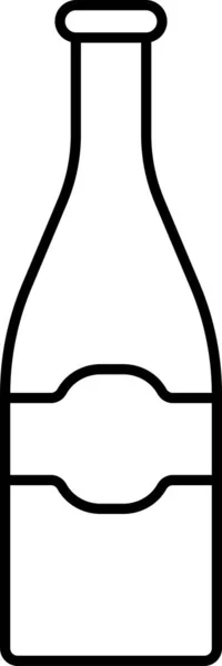 Значок Бутылки Алкоголя — стоковый вектор