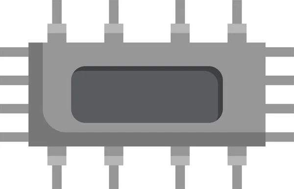 Icona Del Circuito Dei Componenti Elettronici — Vettoriale Stock