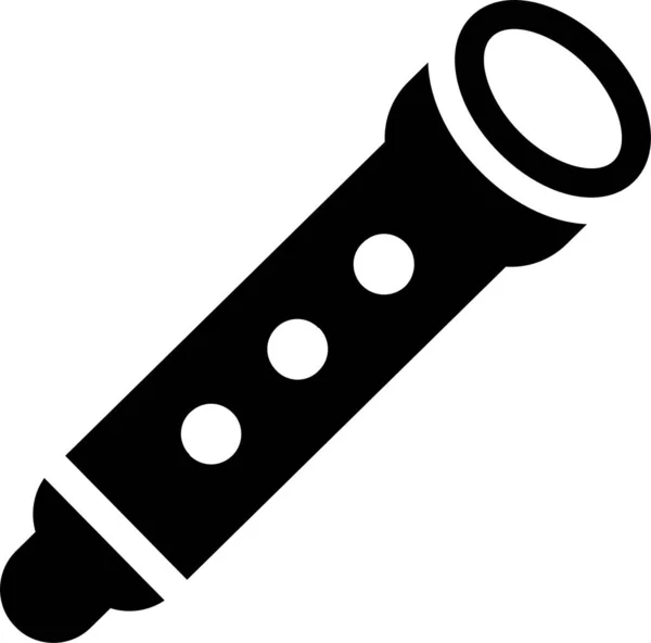 Geräte Medizinische Fackel Symbol Solidem Stil — Stockvektor