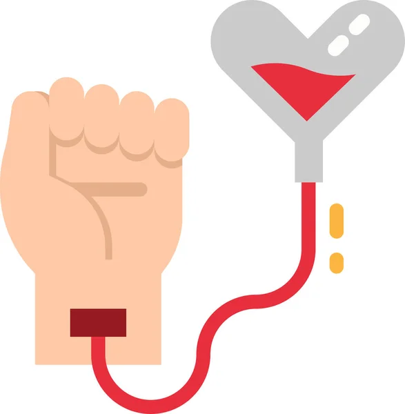 Arm Blood Charity Icon — Stock Vector
