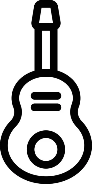 Instrumento Guitarra Icono Música — Archivo Imágenes Vectoriales