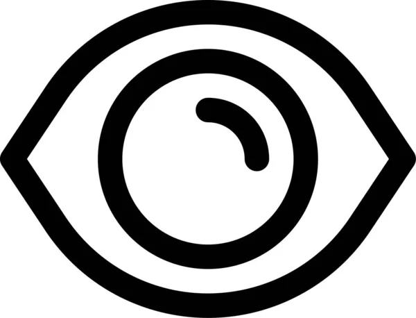 Иконка Конфиденциальности Пароля Глаза Категории Компьютерно Интернет Безопасность — стоковый вектор