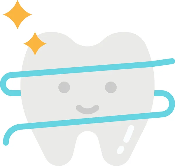 Значок Гігієни Зубної Нитки — стоковий вектор