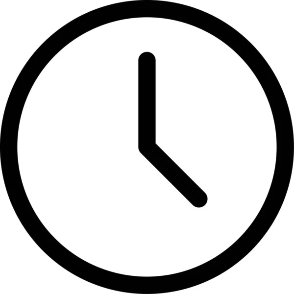 Icône Date Horloge Analogique Dans Catégorie Mixte — Image vectorielle