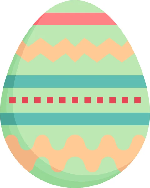 Dekorace Velikonoční Vajíčko Ikona — Stockový vektor