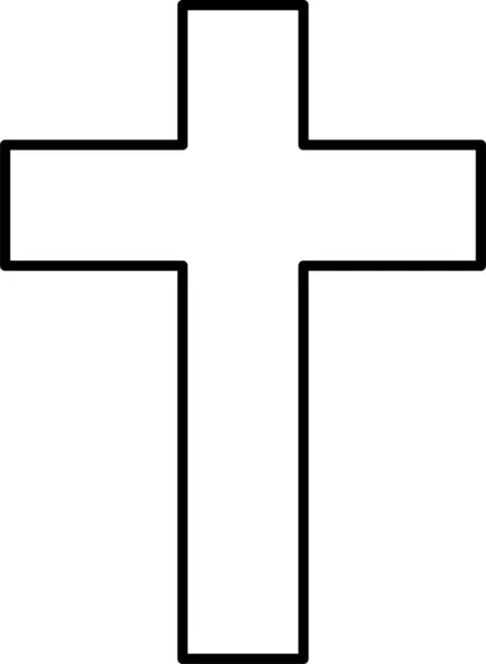 Christus Katholiek Kruis Icoon — Stockvector