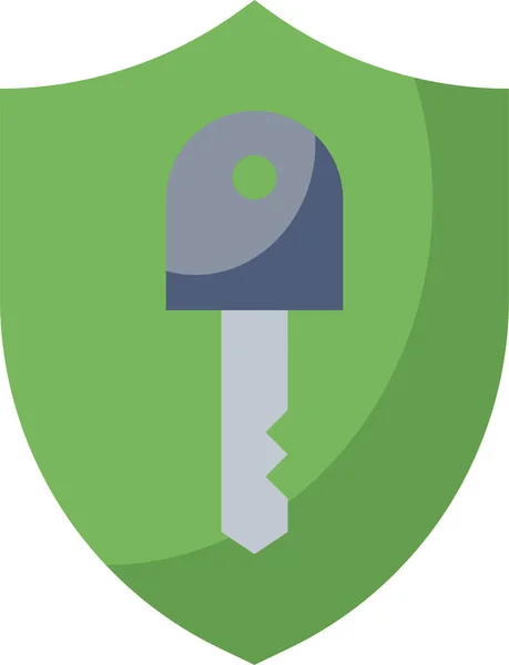 Hausschlüssel Passkey Icon — Stockvektor