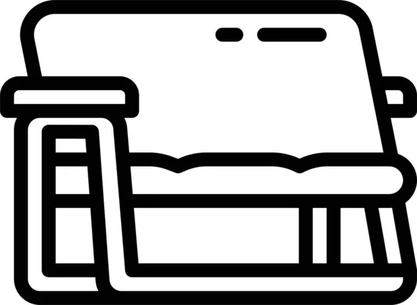 Acampamento Ícone Cadeira Acampamento — Vetor de Stock
