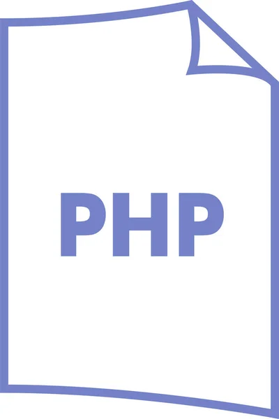 Extensión Formato Archivo Php Icon Outline Style — Vector de stock