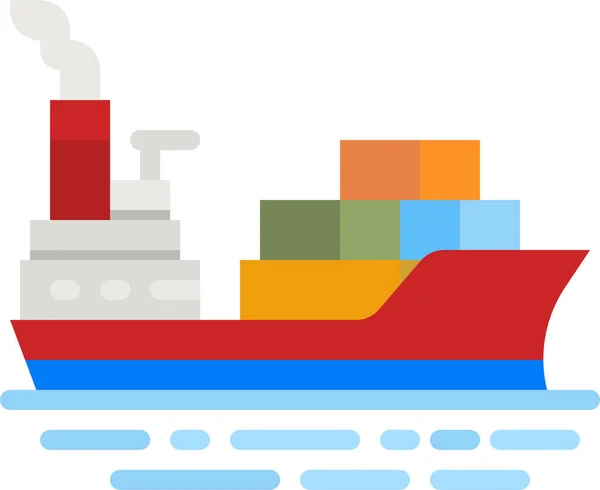 Ship Cargo Distribution Icon — 图库矢量图片