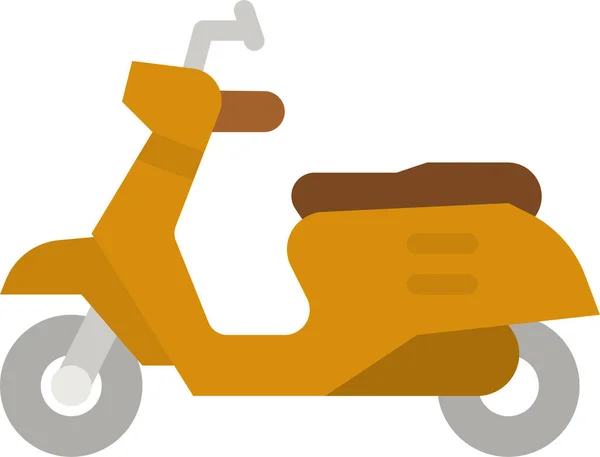 Ícone Comida Entrega Scooter —  Vetores de Stock