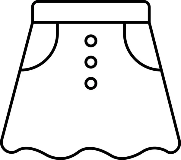 Икона Юбки Платья — стоковый вектор