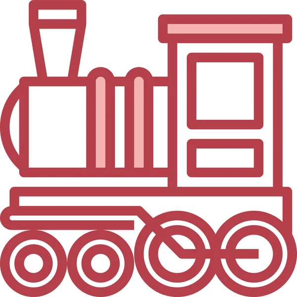 Cargo Engine Locomotive Icon Vehicles Modes Transportation Category — Stock Vector