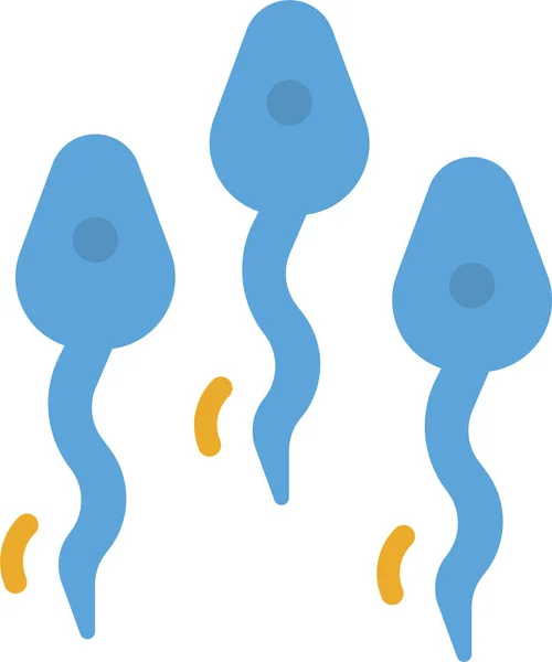 Reprodução Esperma Ícone Fertilidade — Vetor de Stock