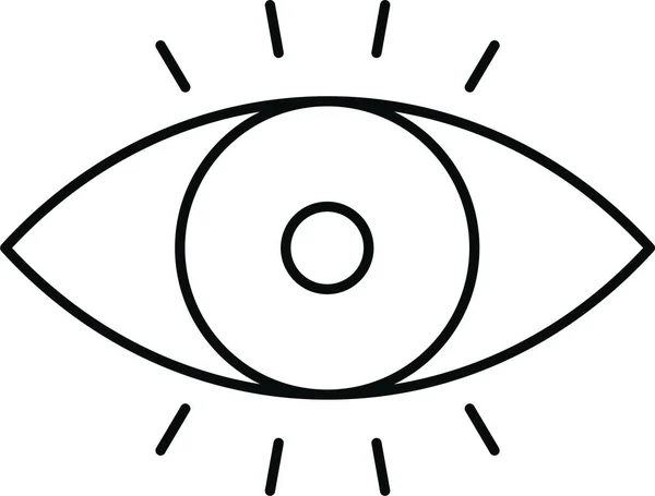 Eye Look Siehe Symbol — Stockvektor