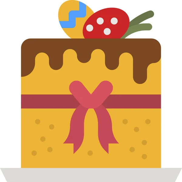 Cake Easter Bakery Icon — 图库矢量图片