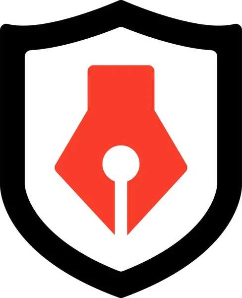 Schutz Safe Symbol Flachen Stil — Stockvektor