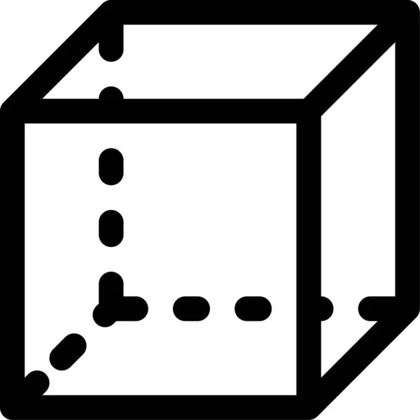 Model Geometry Square Icon — Stock Vector