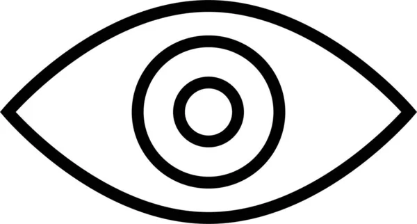 Eye Photography Lens Icon — Stock Vector