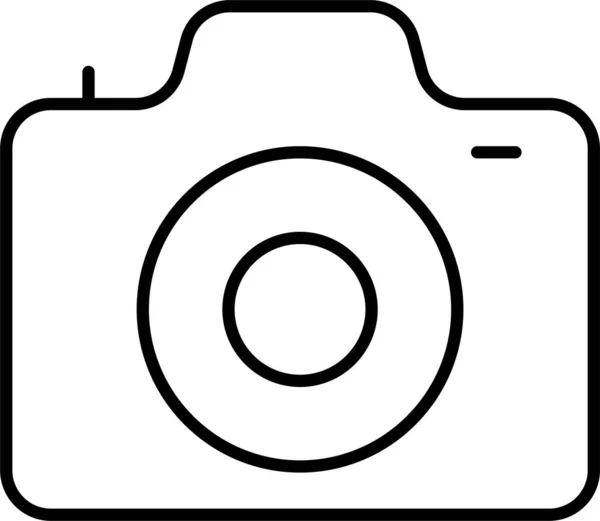 Camera Vast Leggen Foto Pictogram — Stockvector