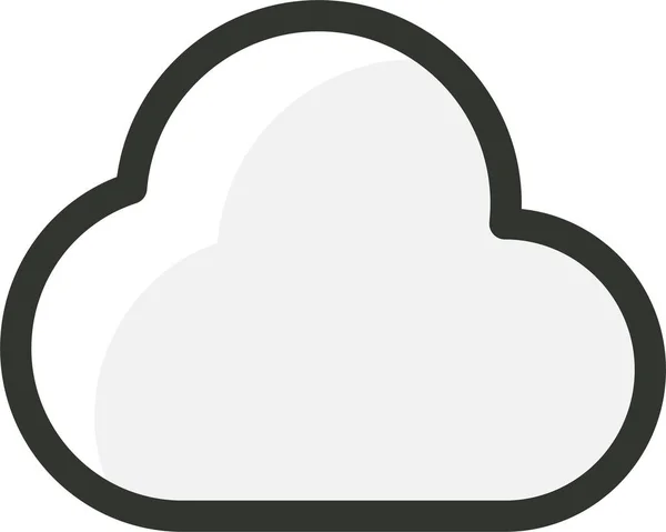 Значок Хмарного Ключового Слова Інтернеті Заповненому Стилі — стоковий вектор