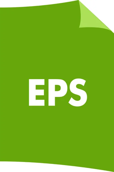Data Format Eps Extension Icon Solid Style — 스톡 벡터