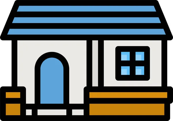 Casa Casa Ciudad Icono — Vector de stock