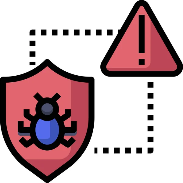 Antivirus Bug Business Icon — Stock Vector