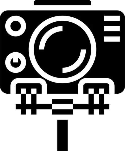 Analogue Camera Electronics Icon Recreation Hobby Category — Stock Vector