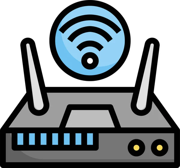 Router Módem Wifi Icono — Vector de stock
