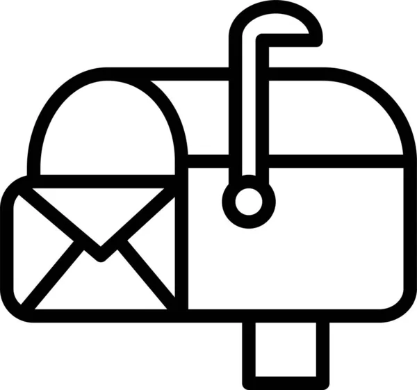 Message Boîte Mail Icône — Image vectorielle