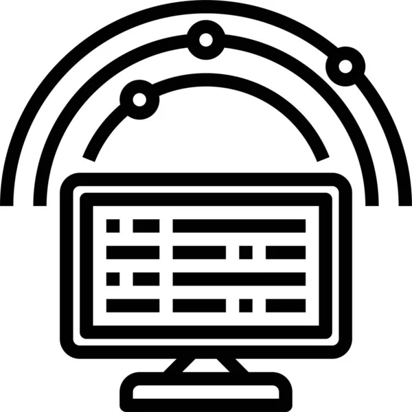 Icône Informatique Électronique Dans Catégorie Gestion Entreprise — Image vectorielle