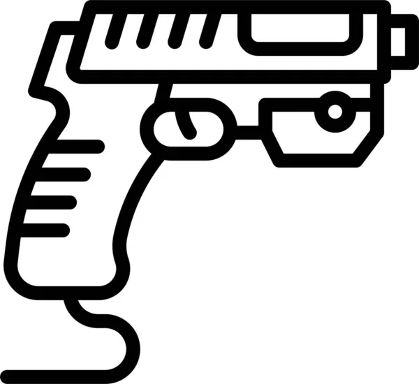 Pistol Spel Lasercontroller Ikon — Stock vektor