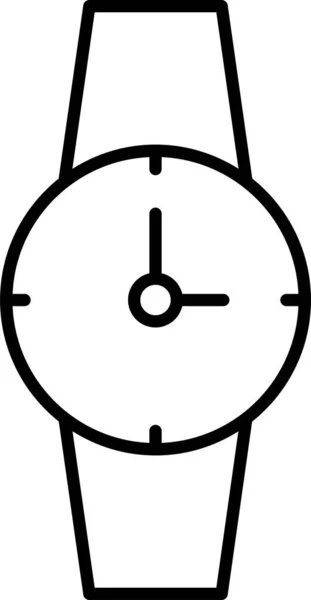 Horloge Temps Montre Icône — Image vectorielle