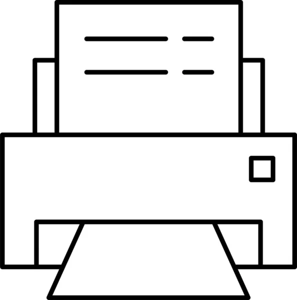 Papierdrucker Symbol Drucken — Stockvektor
