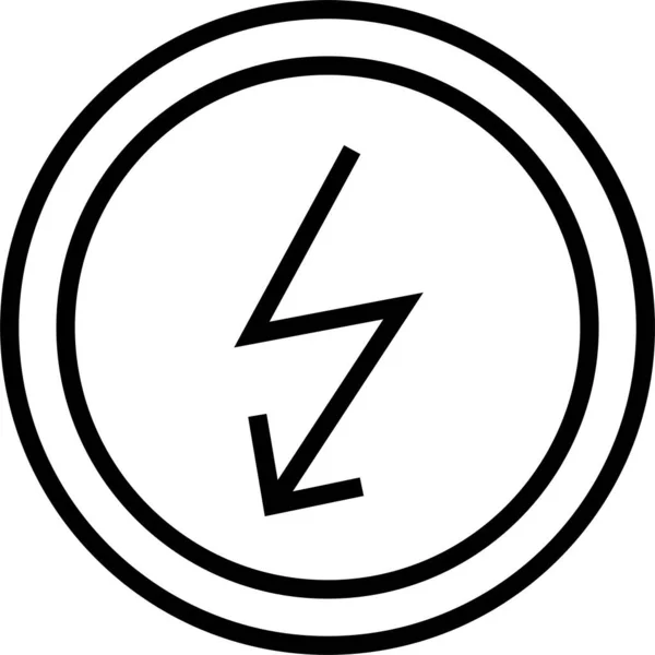 Verschluss Blitz Symbol — Stockvektor