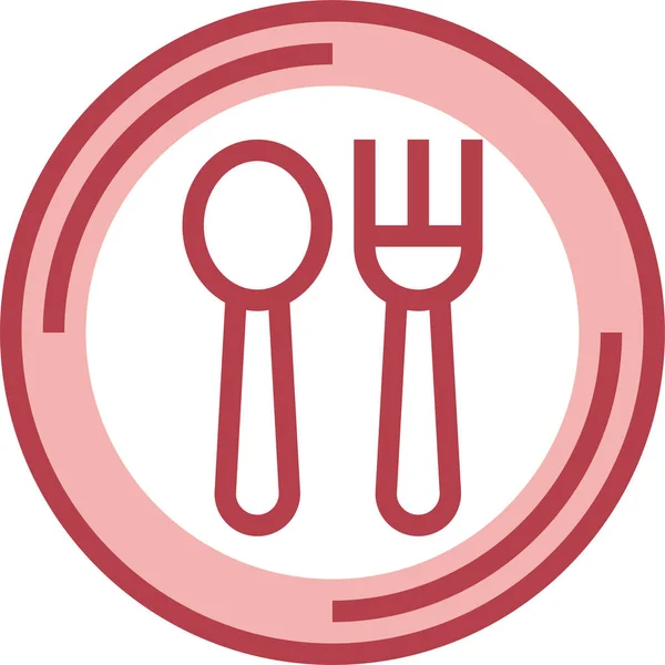 Cooking Cutlery Food Icon — Stock Vector