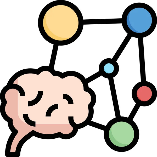 Ikona Analizy Neuromarketingu Mózgu — Wektor stockowy
