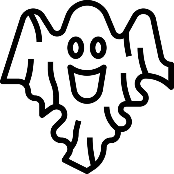 Geest Horror Eng Pictogram Halloween Categorie — Stockvector