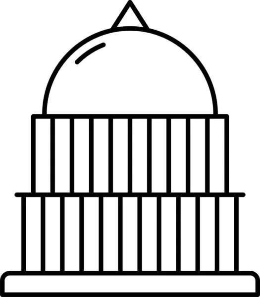 Weiße Wahlsymbole Bauen — Stockvektor