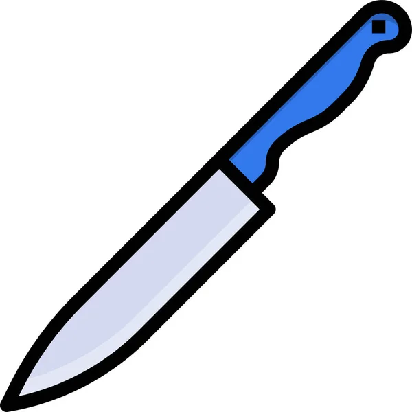 Різаний Значок Харчового Ножа — стоковий вектор