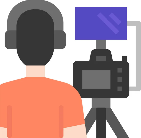 Ikona Wideo Kamery — Wektor stockowy