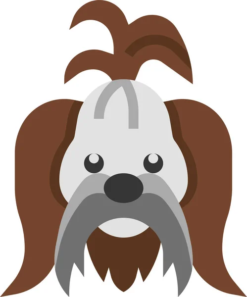 Shih Tzu Stamtavle Ikon – Stock-vektor