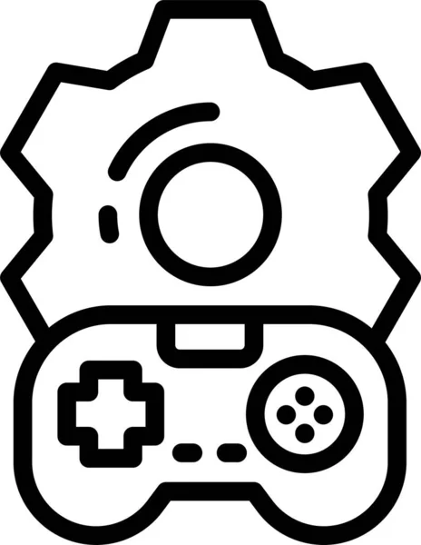 Ajuste Icono Personalización Del Juego — Vector de stock