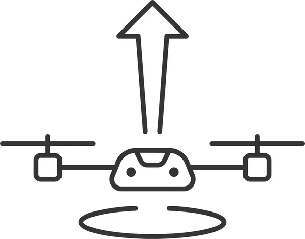 Drone Launching Uav Icon — Stock Vector