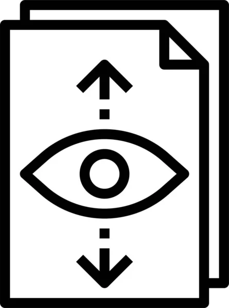 Design Eye Interface Icon — Stock Vector