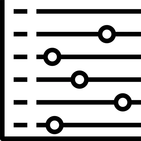 Gráfico Gráfico Ícone Infográfico —  Vetores de Stock