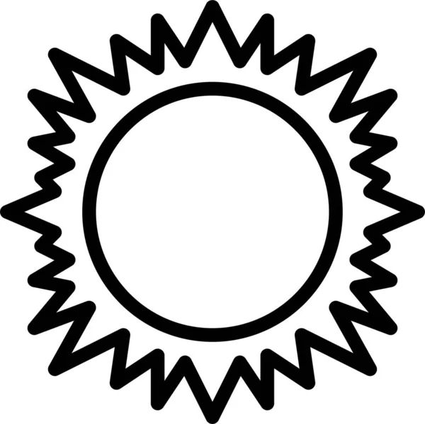 Sol Ícone Sistema Solar — Vetor de Stock